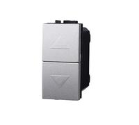 MODULI PRESE INTERRUTTORI SHUCKO PULSANTI TV DIMMER COMPATIBILE SERIE LIVING GRIGI - ETTROIT (SALISCENDI)