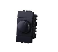 MODULI PRESE INTERRUTTORI SHUCKO PULSANTI TV DIMMER COMPATIBILE SERIE LIVING NERI - ETTROIT (INTERRUTTORE DIMMER)
