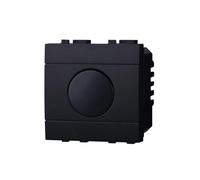 MODULI PRESE INTERRUTTORI SHUCKO PULSANTI TV DIMMER COMPATIBILE SERIE LIVING NERI - ETTROIT (INTERRUTTORE TEMPORIZZATO)