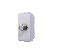 MODULI SPINA INTERRUTTORE SHUCKO TASTI USB DIMMER COMPATIBILI BTICINO MATIX (MODULO CONNETTORE TV SATELLITARIO A VITI TIPO F BIANCO)