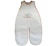 Modulit - Sacco nanna sfoderabile Estate/Inverno a gambe Gufi Corallo