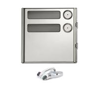 Modulo 2 pulsanti Urmet Sinthesi Steel con espansore integrato 2VOICE 1158/82
