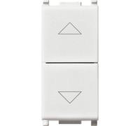 Modulo 2 pulsanti Vimar plana interbloccati 1P 10A bianco Bianco