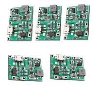 Modulo 2A 18650 Modulo di Ricarica Batteria agli ioni di Litio Boost 3.7V a 5V 9V 5PCS Batteria Boost