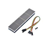 Modulo A Matrice di Punti MAX7219 8x8 Display LED A Catodo Comune 5V 4 In 1 con Cavi DuPont per Progetti DIY A