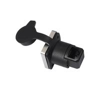 Modulo accoppiatore RJ45 pannello frontale con meccanismo di bloccaggio 180/90 gradi connessione angolata compatibile Cat6/Cat5e standard montati su telaio D porta Ethernet sub