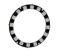 Modulo ad anello indirizzabile RGB LED per Arduino WS2812 5050, 5 V controllabile individualmente con pin di ingresso/uscita dati per progetti fai da te, 1 confezione (16 LED)