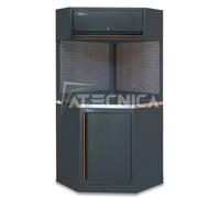 Modulo ad angolo per arredamento officina BETA C45PRO CORNER/X piano inox