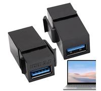Modulo adattatore USB tipo Keystone Jack Insert Adattatore Accoppiatore | da femmina a femmina, inserto di prolunga Keystone femmina a femmina, forniture per soggiorno, camera da letto, hotel e