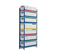 Kit aggiunta scaffale - 5 ripiani - acciaio cromato - 100x35x200 cm - Paperflow