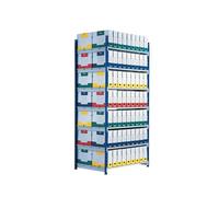 Paperflow Modulo aggiunta RANG'ECO K605171 – 5 ripiani, 100 x 70 x 200 cm, grigio, doppio accesso