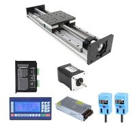 Modulo attuatore lineare con motore passo-passo Nema34 Guide di guida lineari doppie con trasmissione a ricircolo di sfere for carichi pesanti industriali(Complete Kit,1800mm Stroke)