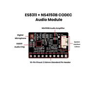 Modulo Audio Digitale ES8311 NS4150B con Amplificatore e Microfono, Compatibile con Le Schede di Sviluppo ESP32-C3/S3 e con Microfono Integrato.