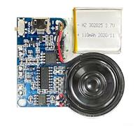 Modulo audio programmabile 49mm per progetti fai da te | Tempo di registrazione di 120 secondi, modalità di riproduzione in loop, pulsante di scatto facile, ideale per carte fatte a