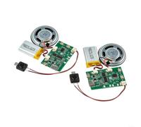 Modulo audio registrabile fai da te da 8 MB per biglietti di auguri | Memoria da 8 MB, facile registrazione e riproduzione a pulsante, dimensioni compatte 71 x 66 mm, ideale per album di ritagli