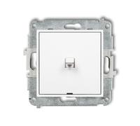 MODULO BIANCO OPACO CONNETTORE 1 POLO MINI STYLE 25MWPUS-1