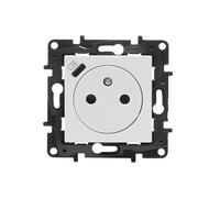 MODULO BIANCO PRESA 1X Z/U CON COPERCHI NILOE STEP 863138
