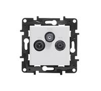 MODULO BIANCO PRESA RTV-SAT CHIUSURA 10DB NILOE STEP 863179
