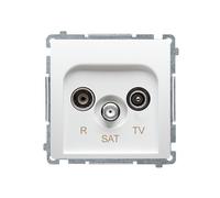 MODULO BIANCO RTV PRESA SATELLITARE END BMZAR-SAT1.3/1.01/11