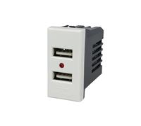 Modulo caricatore 2 USB doppio compatibile con Bticino Axolute