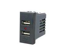Modulo caricatore 2 USB doppio compatibile con Bticino Axolute