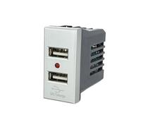 Modulo caricatore USB doppio compatibile con BTicino Axolute