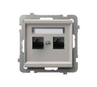 MODULO CASHMERE PRESA COMPUTER 2X UAE 8 Sonate GPK-2R/K/m/82