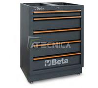 Modulo cassettiera fissa 5 cassetti BETA C45PRO M5 per arredamento Beta
