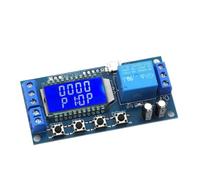 Modulo ciclo di attivazione interruttore relè con ritardo temporale 6-30 V | Modulo relè timer digitale LCD, 6-30 V CC, modalità ritardo/trigger/ciclo regolabile(10pcs)