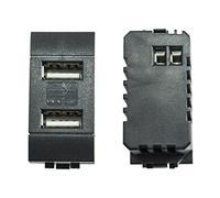 Modulo Compatibile Living Caricatore 2 Presa Usb Cl113