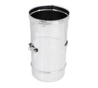 MODULO CON ISPIRAZIONE ADERENTE PER CANNA FUMARIA INOX 304 DIAMETRO 80