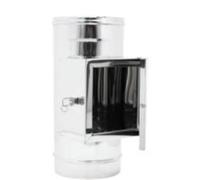 MODULO CON RACCOLTA INCOMBUSTI PER CANNA FUMARIA INOX 304 DIAMETRO 130