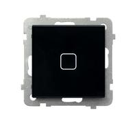 MODULO CONNETTORE VETRO NERO 1 PIN SONATE TOUCH LPD-1RS/m/32