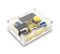 Modulo Contatore di Frequenza 1Hz-50MHz Modulo Tester Oscillatore a Cristallo Kit Fai Te con Custodia Gialla