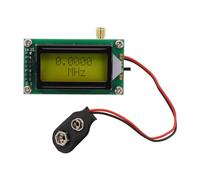 Modulo contatore di frequenza per misurazione RF da 1-500 MHz, risoluzione 100 Hz con display LCD, compatibile con progetti di tester Hertz fai da te, PCB verde scuro FR4, 60 x 33 x 26,5 mm