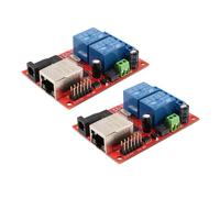 Modulo controller UDP con interruttore di ritardo per scheda relè Ethernet 2X LAN a 2 vie e server WEB
