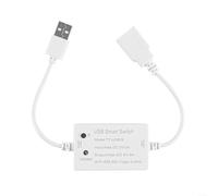 Modulo controller WiFi Smart Switch con USB, controllo vocale e funzione temporizzazione, per Tuya APP, alloggiamento ABS, uscita 5V 3A