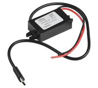 Modulo convertitore DC-DC da 12 V a 5 V 3 A, uscita USB di tipo C, impermeabile IP68, per auto, elettronica, camper, GPS, MP4 e dispositivi mobili (A)