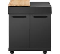 Modulo cucina da esterno enders uniq 4 con piano di lavoro in bambù e portabombole 77 × 58 × 92,5 cm
