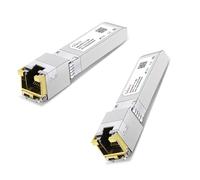 Modulo da SFP+ a RJ45 10GBase-T, ricetrasmettitore di rete SFP a Ethernet in rame 10Gbe per Cisco SFP-10G-T-80, Ubiquiti UniFi, Meraki, Supermicro e altro, fino a 80 m, 2 pezzi