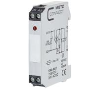 Modulo d'accoppiamento, 24, 24 V/AC, V/DC (max) 1 NA Metz Connect 11061313 1