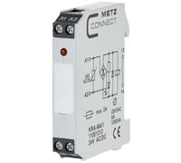 Modulo d'accoppiamento, 24, 24 V/AC, V/DC (max) 1 NA Metz Connect 11061313 1
