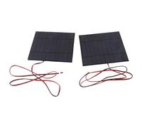 Modulo di Alimentazione Cella Pannello Solare DC5V 500mA 2 Pezzi con Cavo 100 Cm, Resistente Allae Al per Luci Solari del Prato, Caricabatterie per Cellulare, Torcia