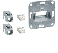 Modulo di collegamento 2 x RJ45, Cat.6a HAGER GMKSRJ45C6A2