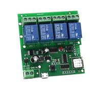 Modulo di commutazione a 4 canali, WiFi, relé momentary inching, autobloccante, per garage, fai da te (5-32V)