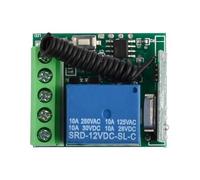 Modulo di commutazione relè wireless 433 MHz 315 DC 12 V 1 canale 1CH RF Remote Switch Controller ricevitore eterodina Wi-Fi(433 Mhz)
