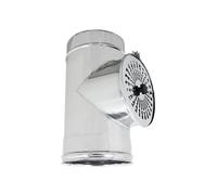 MODULO DI COMPENSAZIONE DOPPIA PARETE COIBENTATO 25 mm - INOX - STUFE e CAMINI