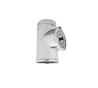 Modulo di compensazione inox a 90° doppia parete Di 130 - De 180 mm