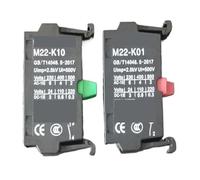 Modulo di contatto M22-K10 M22-K01 da 10 pezzi, contattore normalmente aperto o normalmente chiuso(M22-K10 NO)