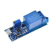 Modulo di controllo del timer del relè di ritardo regolabile con alimentazione USB da 5 V-30 V CC, interruttore di ritardo di scatto for